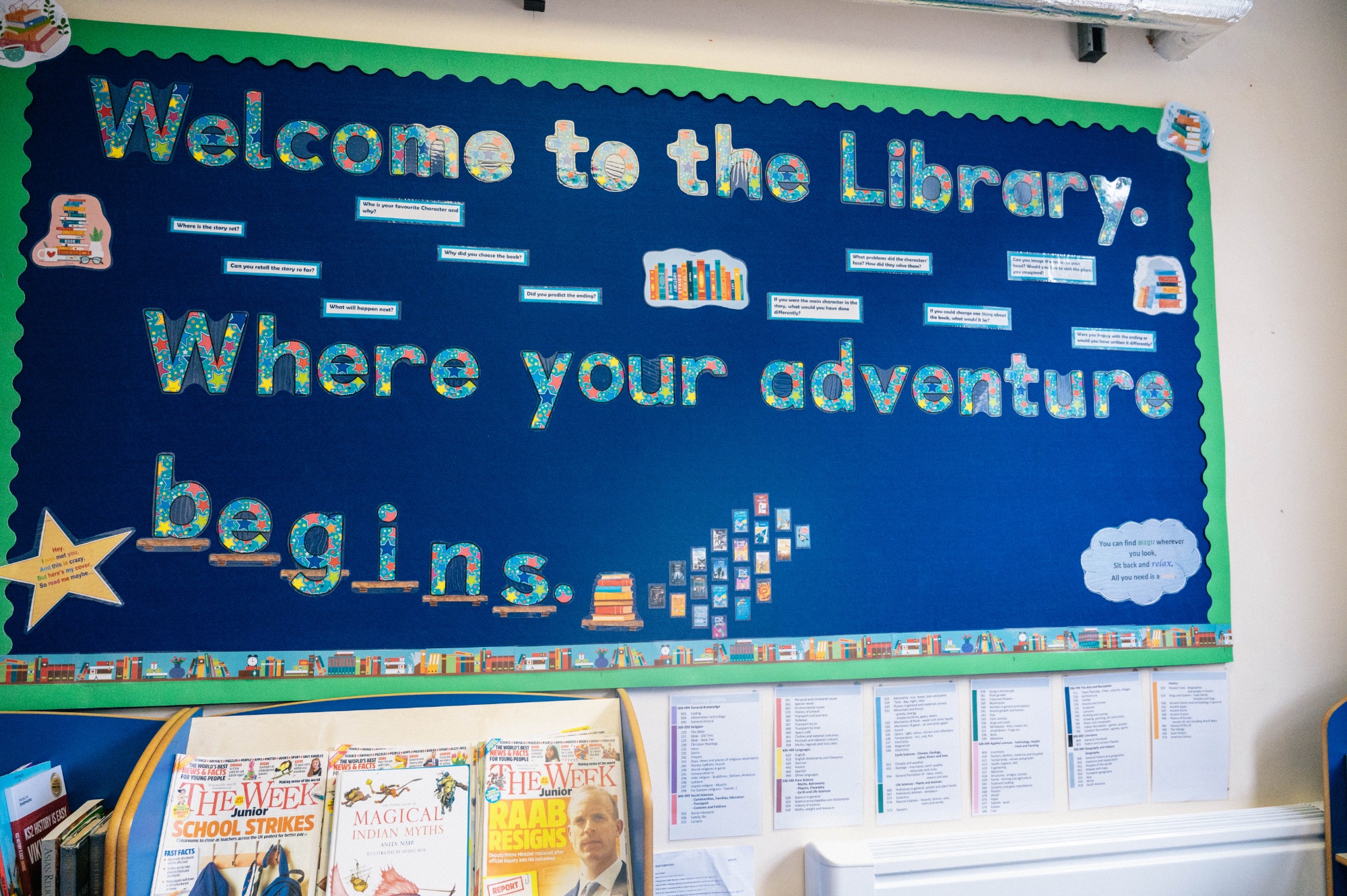 A wall display reading 'Where your adventure begins'